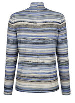 Shirt met korte rits 
