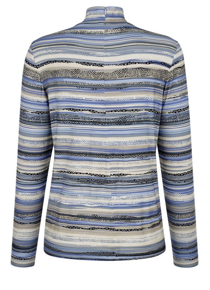 Shirt met korte rits 
