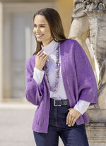 Cardigan met alpaca KROKUS GEMÊLEERD