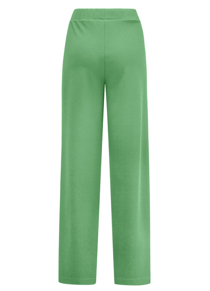 Broek in een modieuze wijdte GROEN