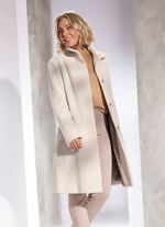 Korte jas met afneembare sjaal CR&Egrave;ME