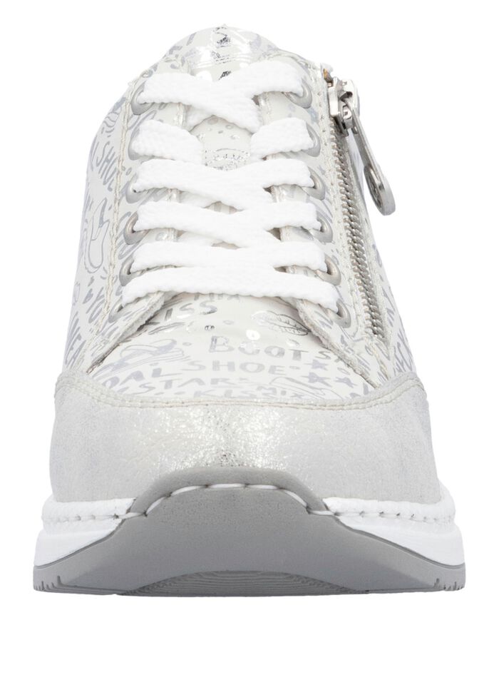 Rieker vetersneakers gemaakt van bedrukt synthetisch materiaal 