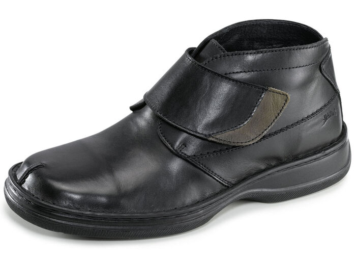 GINO GALANTE, gevoerde herenlaarzen, winterschoenen, breedte K, met uitneembaar voetbed ZWART-GRIJS