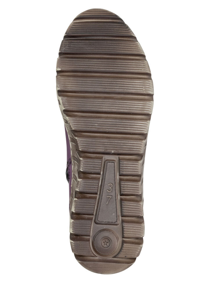 Gemini, trendy dames enkellaarsjes, winterschoenen, breedte G, met uitneembaar voetbed PAARS