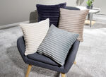 Zachte corduroy kussenhoes DUNKELBLAU