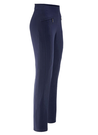 Broek met zakken met rits 