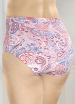 Verpakking van vijf slips met een harmonieus printdesign 