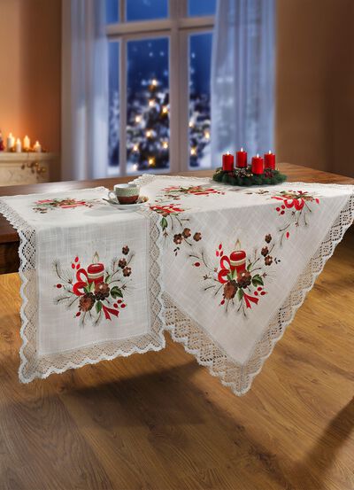 Kamerdecoratie met feestelijk kerstmotief 