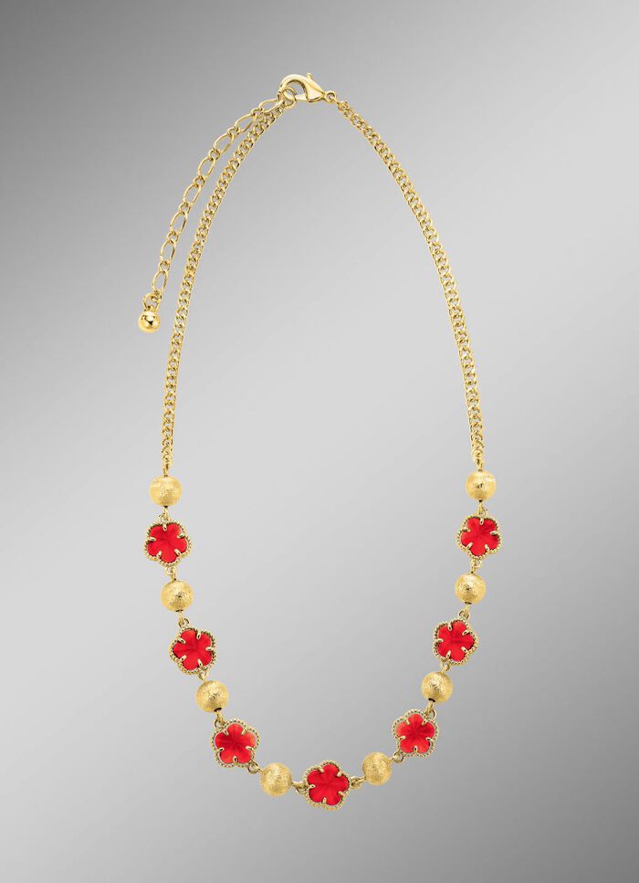 Sieradenset, 3-delig, met bloemmotief 