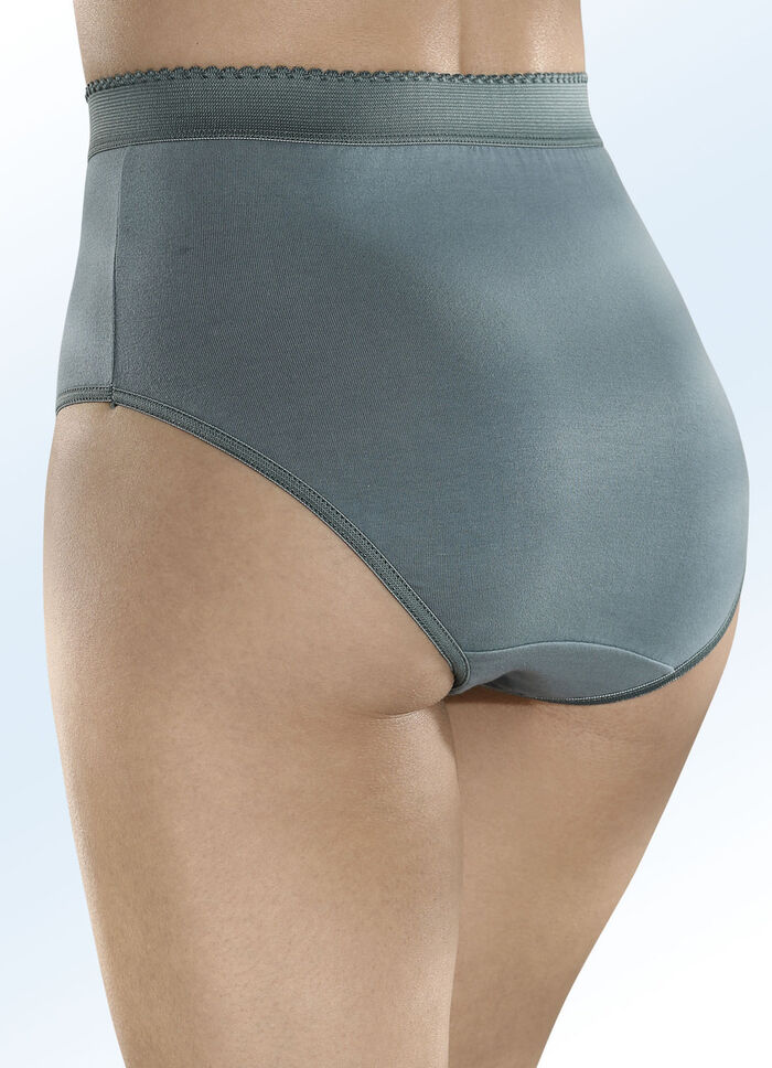 Set van zes gevormde slips met verstevigd buikgedeelte 