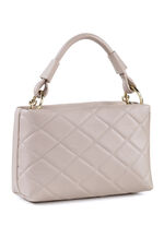 Laurina tas met trendy decoratieve quilting POEDERROSÉ