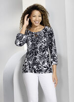 Shirt-tuniek met raglanmouwen 