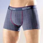 Mustang, set van drie broeken, geruit NAVY-MEERKLEURIG