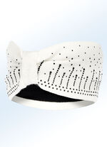 Elegante dameshoofdband met glitterapplicaties NATUURWIT
