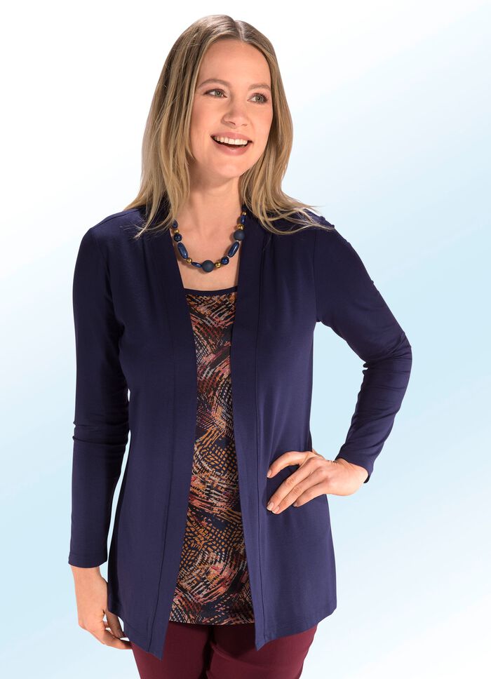 Shirt in geraffineerde jas-look 