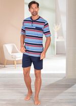 Set van twee shortys met knoopsluiting en gestreept ontwerp 