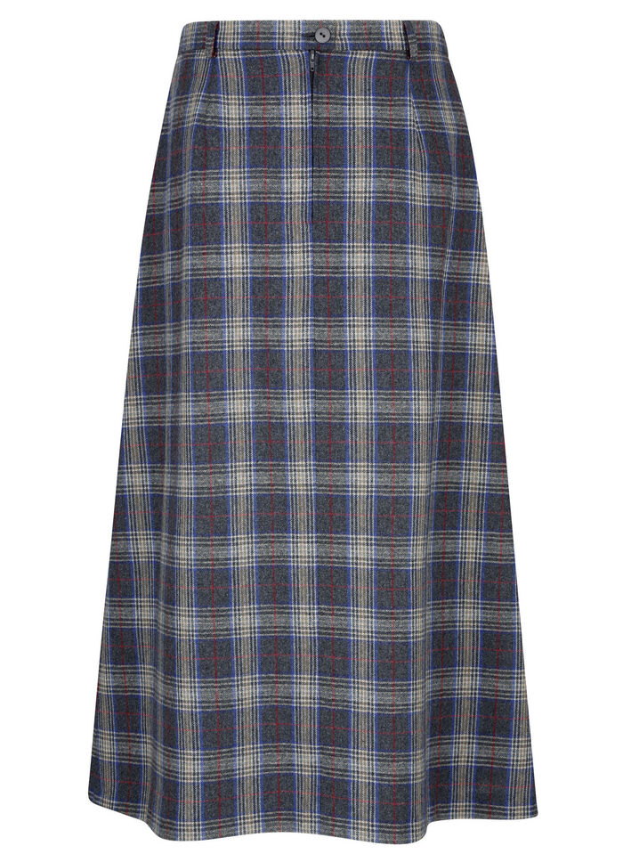 Rok met apart ruitdessin 