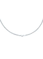 Stijlvolle koordketting in witgoud 