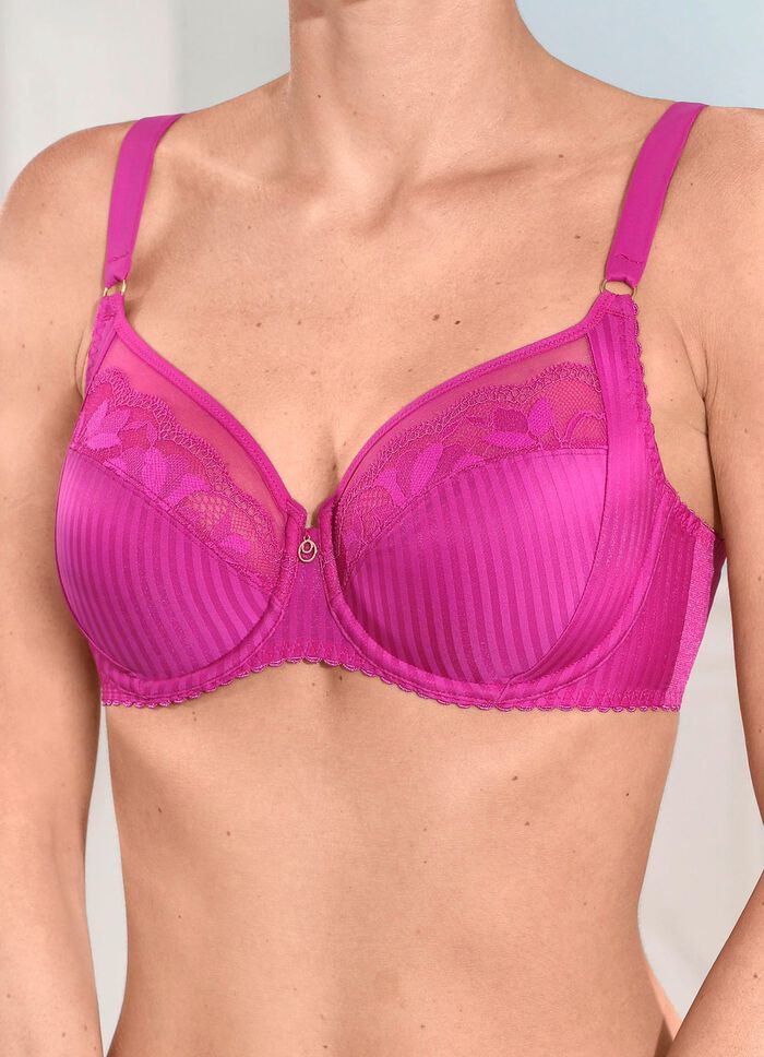 Rosa Faia beugelbeha met tule borduurkant 