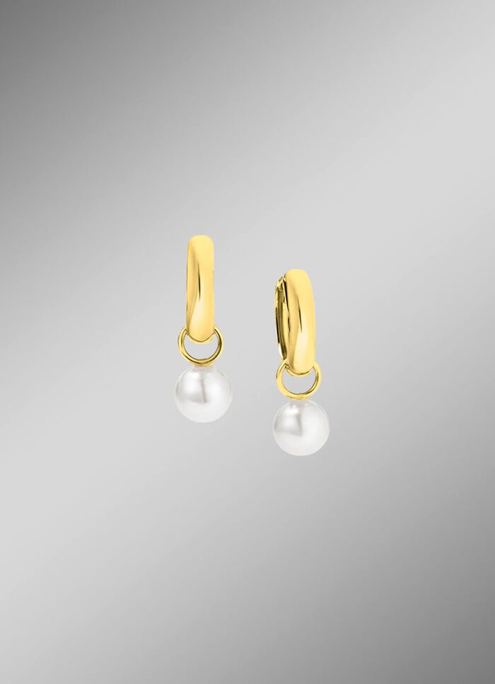 Creolen met zoetwaterparels 