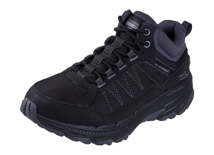 SKECHERS, sportieve dameslaarzen, met uitneembaar voetbed SCHWARZ