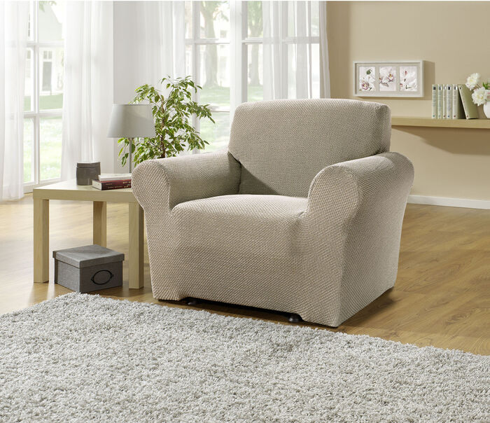Multi-elastische stretchhoezen BEIGE
