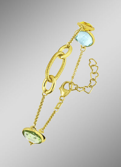 Kleurrijke elegantie: armband met kwarts 