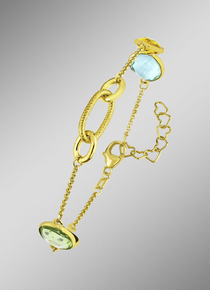 Kleurrijke elegantie: armband met kwarts 