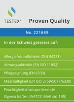 Eersteklas donsdeken &ldquo;speciale serie blauw &amp; cr&egrave;me&rdquo; uit het Zwarte Woud 