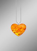 Grote harthanger met echt barnsteen 