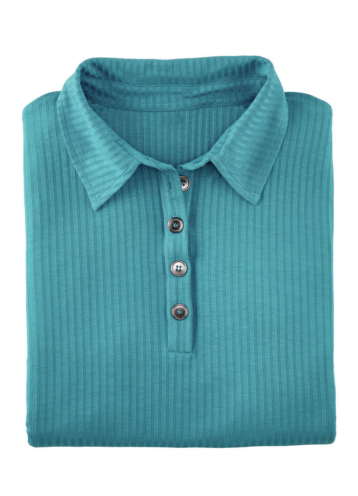 Laurina poloshirt met knoopsluiting BENZINE