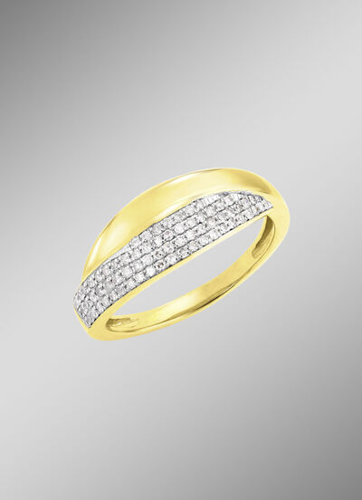 Wondermooie damesring met diamanten 
