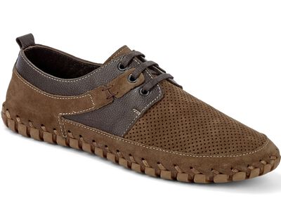 Gemini, luchtige heren veterschoenen, gemaakt van leer 