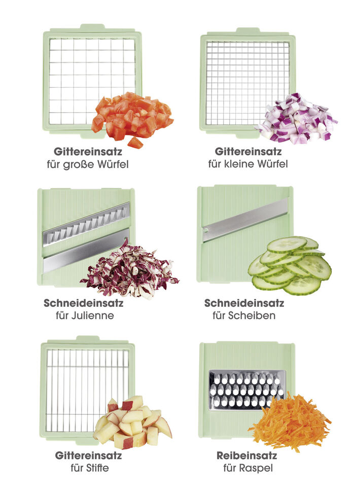 3-in-1 multi-cutter inclusief 6 mesjes 