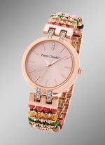 Kwarts dameshorloge met metalen kast 