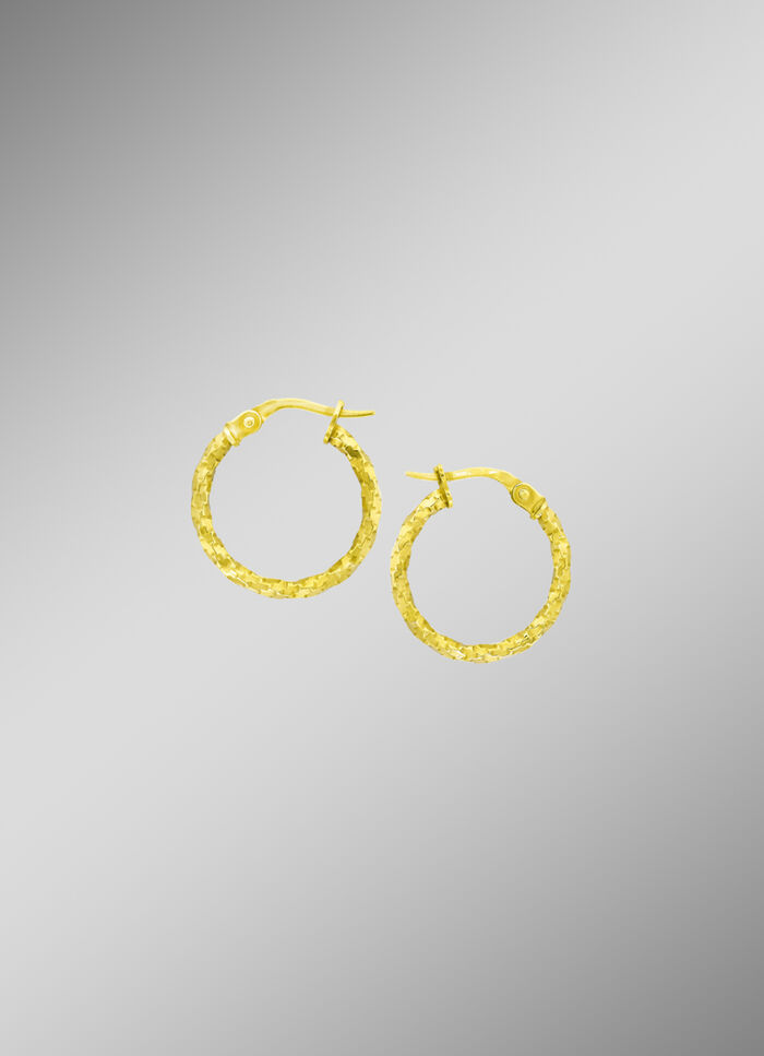 Gedraaide gouden oorbellen 