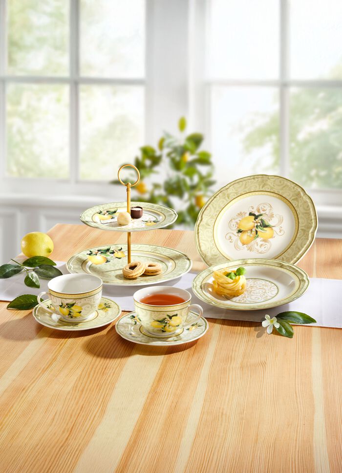 Theekopjes met schoteltjes, set van 2 