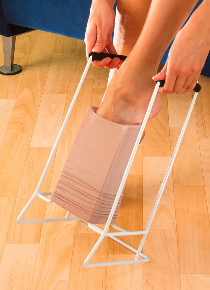 Aankleedhulpmiddel voor compressiekousen 