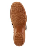 ELENA EDEN, zomerse damesschoenen met gesp, breedte H, met uitneembaar voetbed WIT