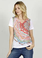 Overhemd in burnout-kwaliteit 