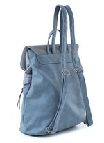 Rugzak met klep en draaisluiting JEANSGRIJS