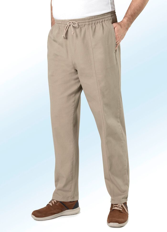 Pull-on jeans met elastische band en trekkoord in 4 kleuren 