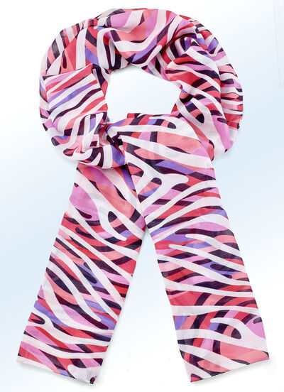 Sjaal met fantasiedessin 