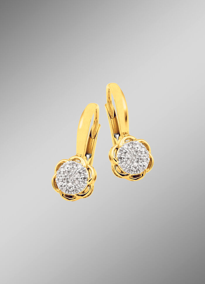 Oorbellen met diamanten 