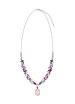 Betoverende ketting met echte edelstenen 