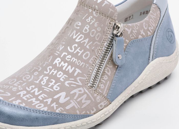 Remonte pantoffels met uitneembare binnenzool BLAUW ZILVERGRIJS