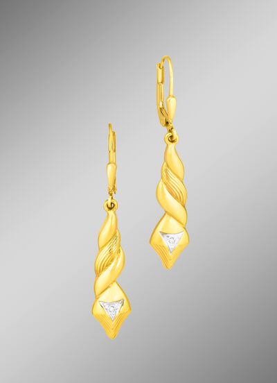 Tweekleurige oorbellen 