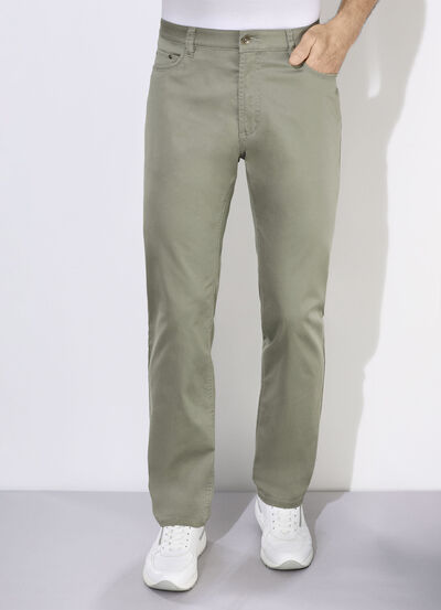 Zomerse broek van &quot;Suprax&quot; met elastische tailleband in 3 kleuren 