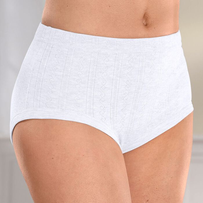 Set van vijf slips met jacquardmotief 