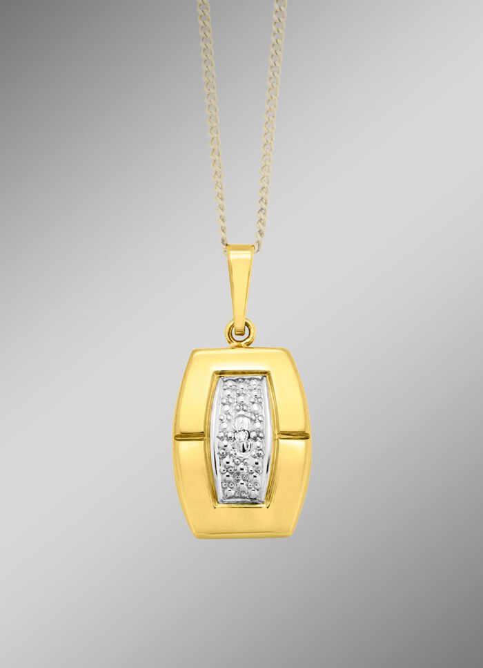 Moderne hanger met diamant 